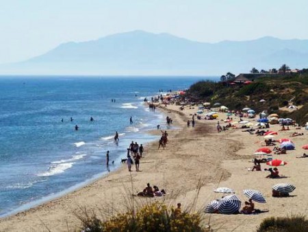 Strand im Sommer